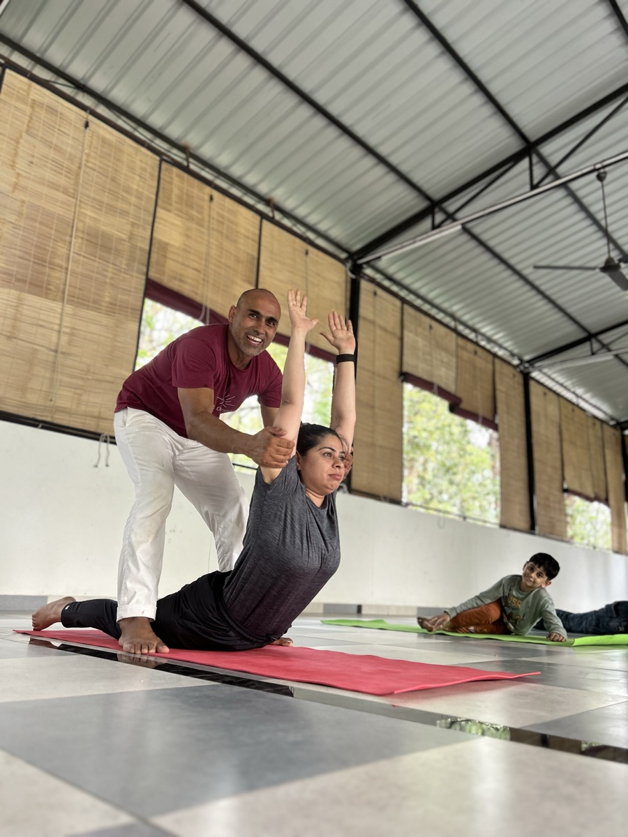 Guided wellness yoga session at School of Hatha Yoga