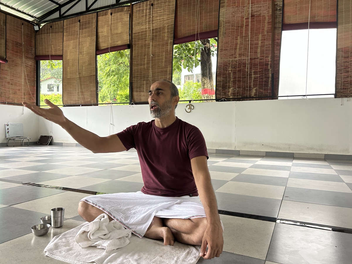 Nature walks in the forest campus of School of Hatha Yoga