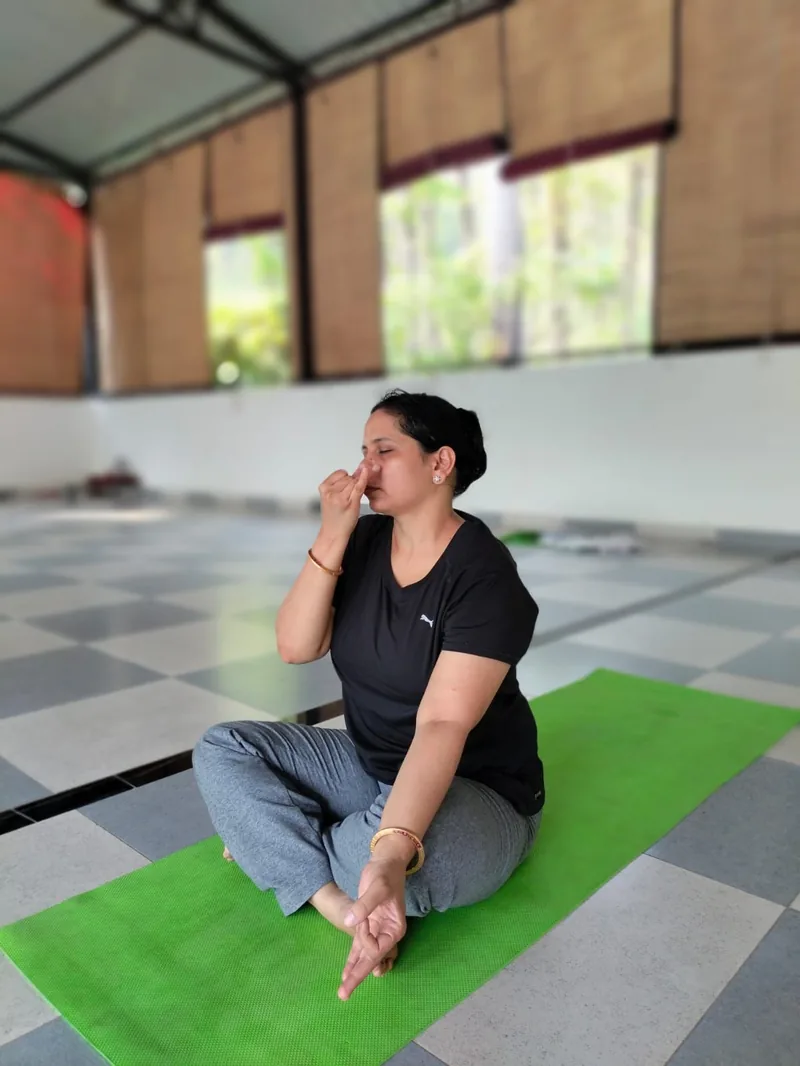 Restorative yoga session — breathe, restore, transform